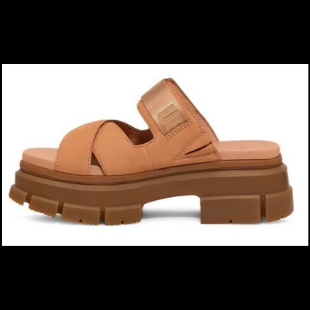 UGG Tan Platform Sandals